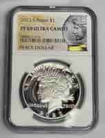2023 S 2023 S Peace Dollar Proof $1 PF-69 Ultra Cameo By NGC